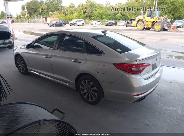 5NPE34AF8GH426409 2016 HYUNDAI SONATA Silver Rear left