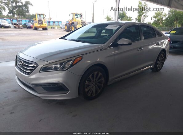 5NPE34AF8GH426409 2016 HYUNDAI SONATA Silver Front left