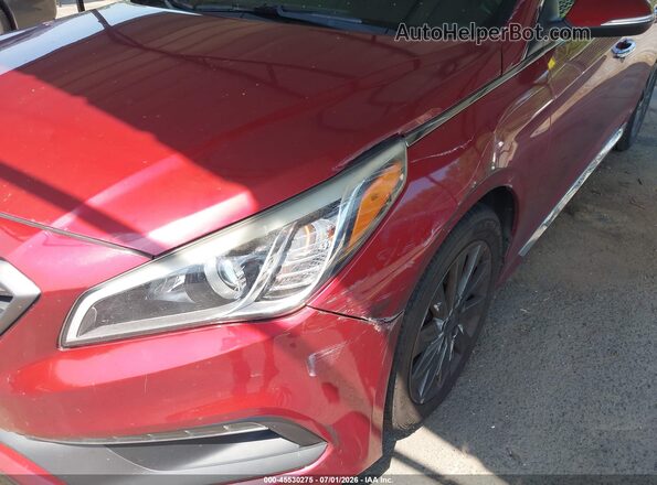 5NPE34AF8GH430024 2016 HYUNDAI SONATA Red Vista frontal