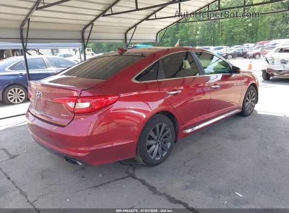 5NPE34AF8GH430024 2016 HYUNDAI SONATA Red Trasero derecho