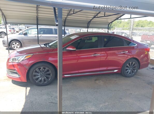 5NPE34AF8GH430024 2016 HYUNDAI SONATA Red Vista interior de 360 grados