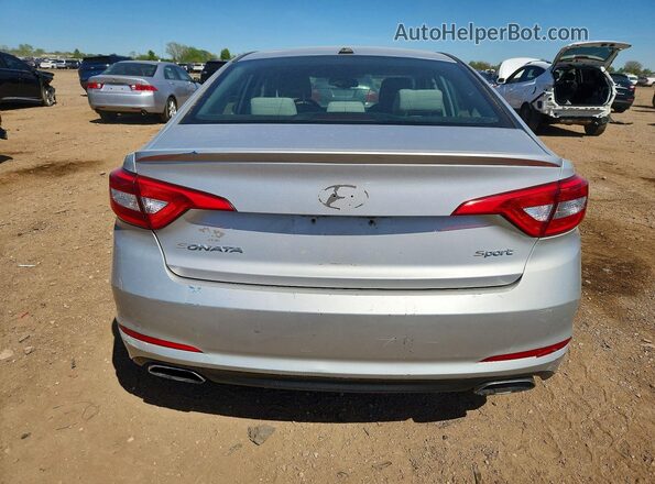 5NPE34AF8GH435630 2016 HYUNDAI SONATA Silver Widok z tyłu
