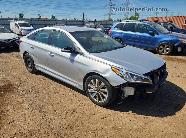 5NPE34AF8GH435630 2016 HYUNDAI SONATA Silver Przód prawy