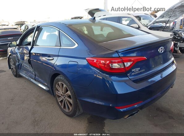5NPE34AF8HH448363 2017 HYUNDAI SONATA Dark Blue Задня ліва чверть