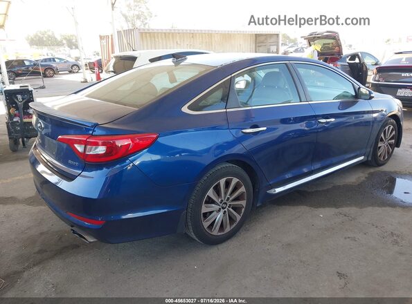 5NPE34AF8HH448363 2017 HYUNDAI SONATA Dark Blue Задня права чверть