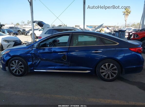 5NPE34AF8HH448363 2017 HYUNDAI SONATA Dark Blue Панорамний вид салону 360°