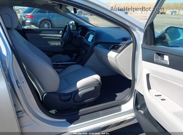 5NPE34AF8HH472680 2017 HYUNDAI SONATA Gray წინა სალონის ხედი