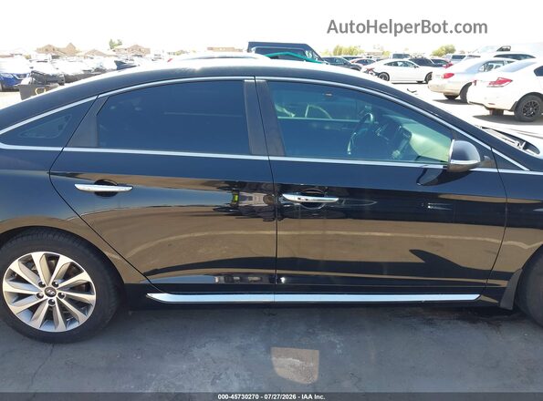 5NPE34AF8HH535132 2017 HYUNDAI SONATA Black Вид задньої частини салону