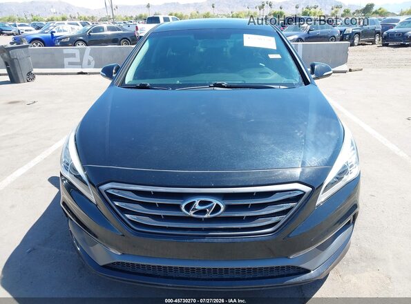 5NPE34AF8HH535132 2017 HYUNDAI SONATA Black Вид спереду