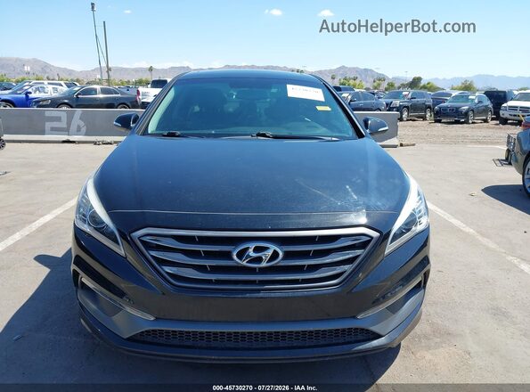 5NPE34AF8HH535132 2017 HYUNDAI SONATA Black Вид щитка приладів