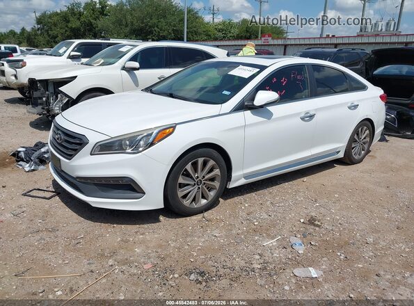 5NPE34AF8HH543134 2017 HYUNDAI SONATA White Front left