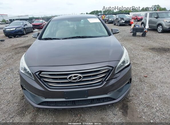 5NPE34AF8HH561195 2017 HYUNDAI SONATA Brown Սարքավորումների վահանակի տեսք