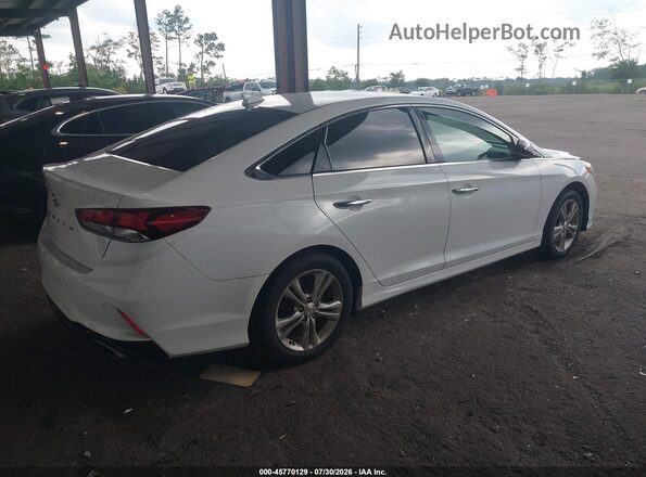 5NPE34AF8JH604259 2018 HYUNDAI SONATA Белый Задняя правая четверть