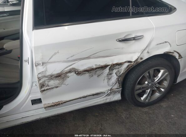 5NPE34AF8JH604259 2018 HYUNDAI SONATA Белый Вид спереди