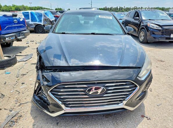 5NPE34AF8JH630537 2018 HYUNDAI SONATA Черный Вид спереди