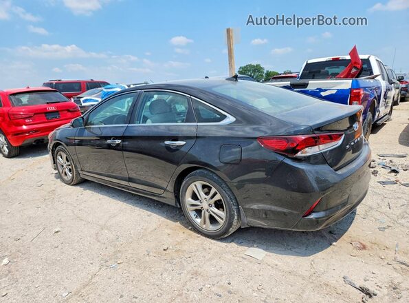 5NPE34AF8JH630537 2018 HYUNDAI SONATA Черный Задняя левая четверть