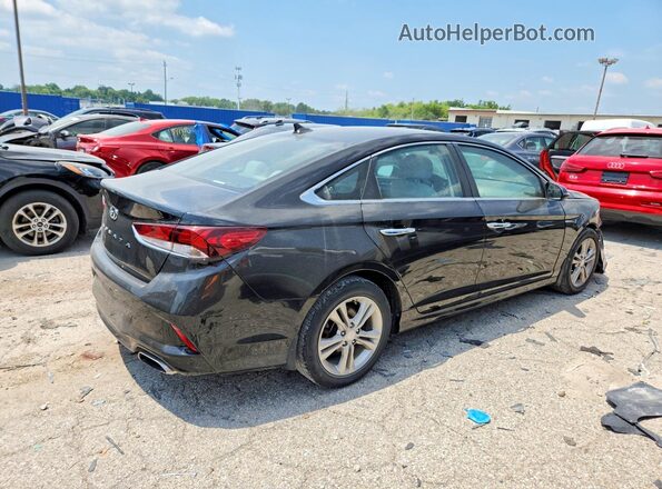 5NPE34AF8JH630537 2018 HYUNDAI SONATA Черный Задняя правая четверть