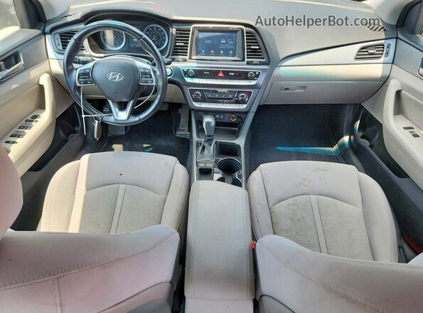 5NPE34AF8JH630537 2018 HYUNDAI SONATA Черный Вид панели приборов