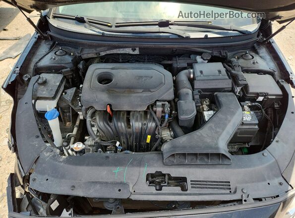 5NPE34AF8JH630537 2018 HYUNDAI SONATA Черный Вид задней части салона