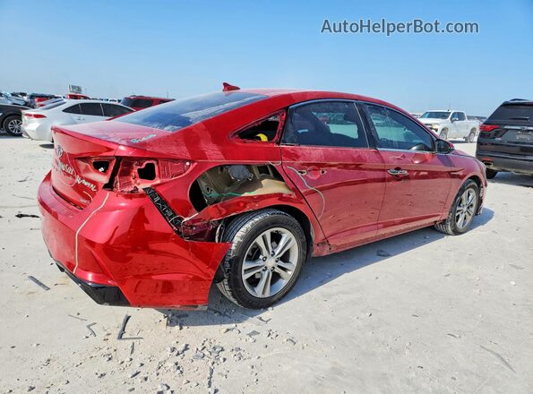 5NPE34AF8JH641537 2018 HYUNDAI SONATA Красный Задняя правая четверть