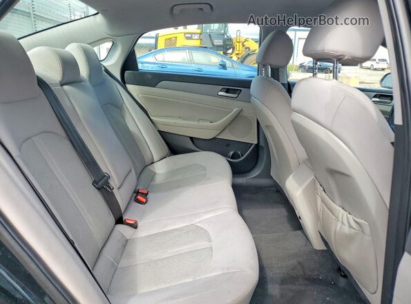 5NPE34AF8JH646480 2018 HYUNDAI SONATA Black Widok tylnych siedzeń