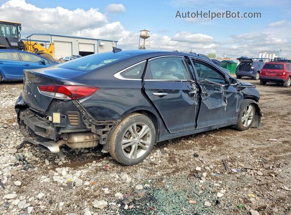 5NPE34AF8JH646480 2018 HYUNDAI SONATA Black Tył prawy