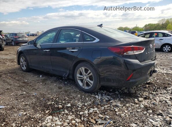 5NPE34AF8JH646480 2018 HYUNDAI SONATA Black Tył lewy