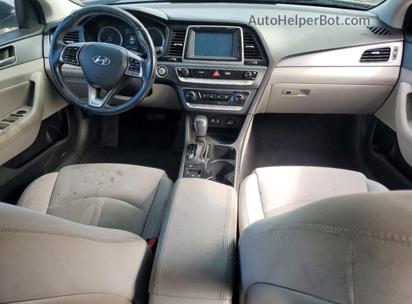 5NPE34AF8JH646480 2018 HYUNDAI SONATA Black Widok deski rozdzielczej