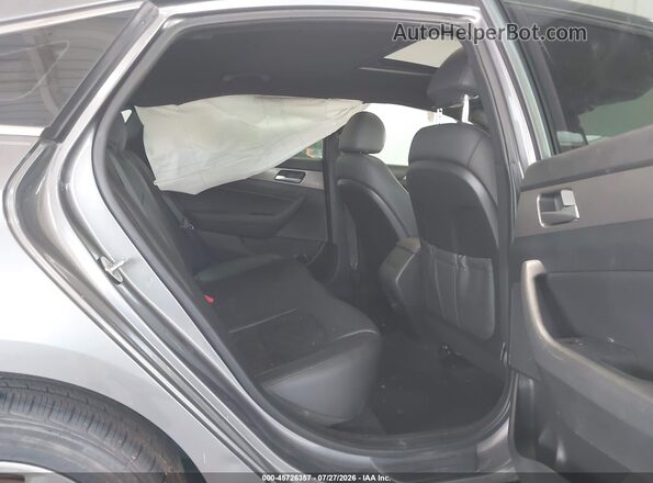 5NPE34AF8JH680564 2018 HYUNDAI SONATA Gray Widok naklejki z numerem VIN