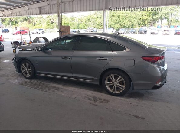 5NPE34AF8JH680564 2018 HYUNDAI SONATA Gray Widok wnętrza 360 stopni
