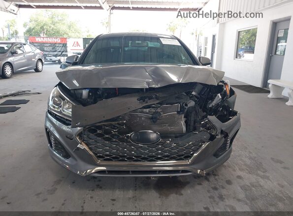 5NPE34AF8JH680564 2018 HYUNDAI SONATA Gray Widok zestawu wskaźników