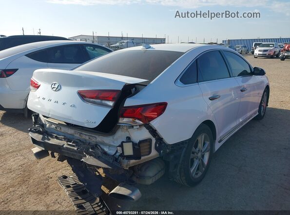 5NPE34AF8JH682010 2018 HYUNDAI SONATA White Задня права чверть