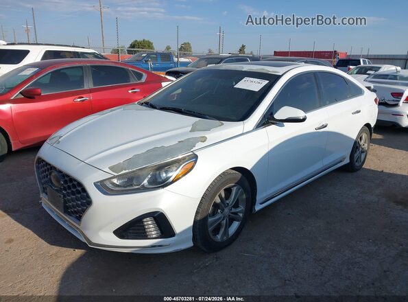 5NPE34AF8JH682010 2018 HYUNDAI SONATA White Передня ліва чверть