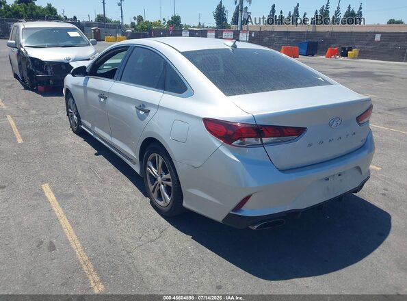5NPE34AF8JH694657 2018 HYUNDAI SONATA Silver Հետևի ձախ