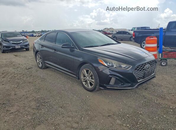 5NPE34AF8JH725051 2018 HYUNDAI SONATA Black Front right
