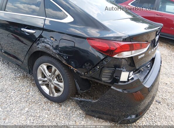 5NPE34AF8KH730803 2019 HYUNDAI SONATA Черный Вид спереди