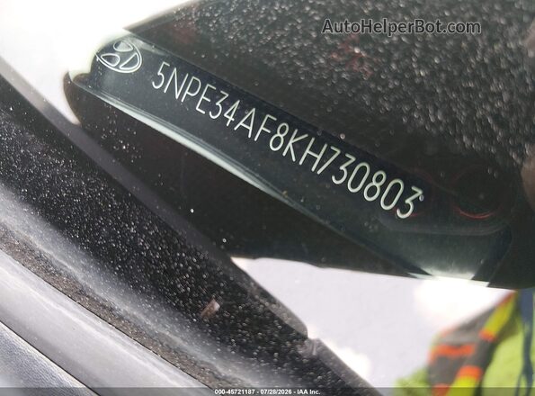 5NPE34AF8KH730803 2019 HYUNDAI SONATA Черный Вид подкапотного пространства