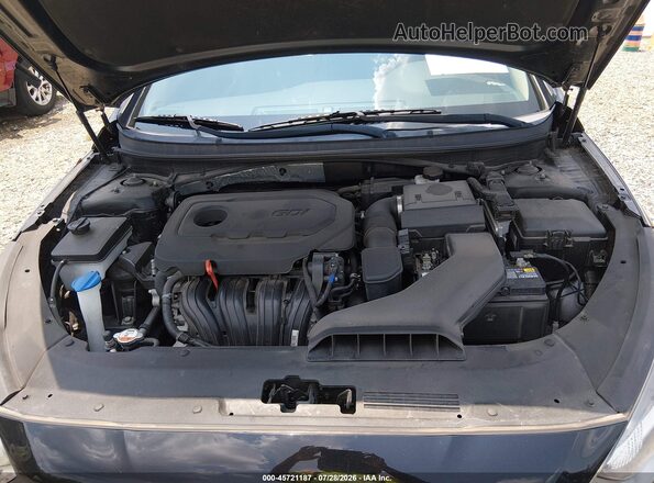 5NPE34AF8KH730803 2019 HYUNDAI SONATA Черный Вид сзади