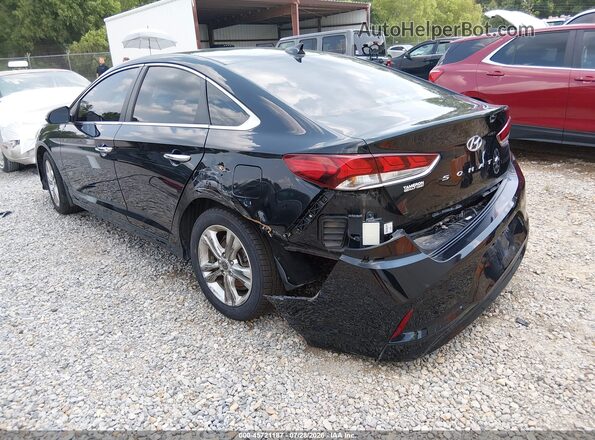 5NPE34AF8KH730803 2019 HYUNDAI SONATA Черный Задняя левая четверть