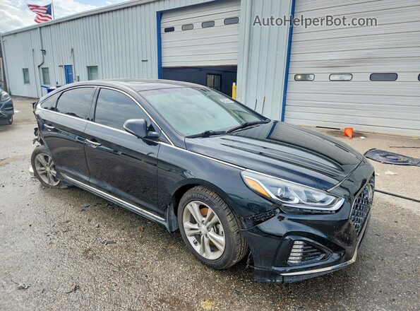 5NPE34AF8KH758746 2019 HYUNDAI SONATA Black Front right