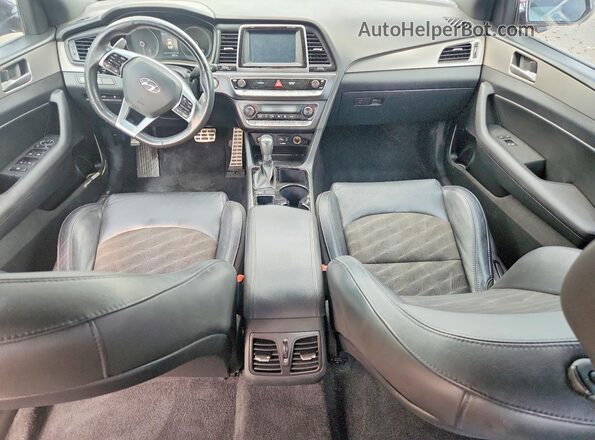 5NPE34AF8KH758746 2019 HYUNDAI SONATA Black Dashboard view