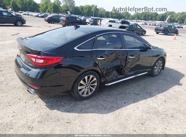 5NPE34AF9GH411322 2016 HYUNDAI SONATA Black Tył prawy