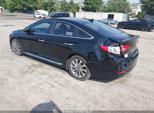 5NPE34AF9GH411322 2016 HYUNDAI SONATA Black Tył lewy