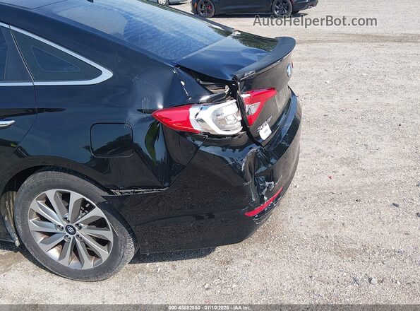 5NPE34AF9GH411322 2016 HYUNDAI SONATA Black Widok z przodu