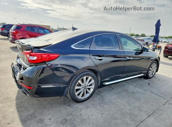 5NPE34AF9GH418092 2016 HYUNDAI SONATA Черный Задняя правая четверть