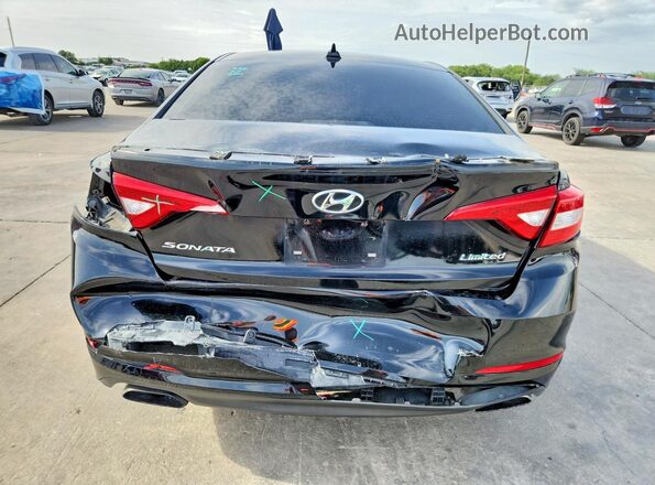 5NPE34AF9GH418092 2016 HYUNDAI SONATA Черный Вид сзади