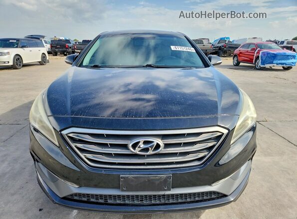 5NPE34AF9GH418092 2016 HYUNDAI SONATA Черный Вид спереди