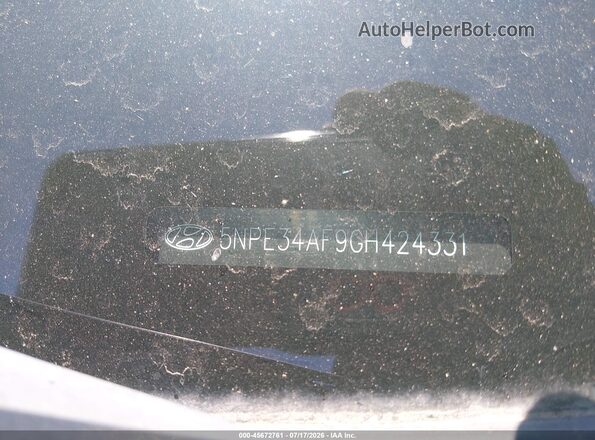 5NPE34AF9GH424331 2016 HYUNDAI SONATA Коричневый Вид подкапотного пространства