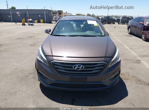 5NPE34AF9GH424331 2016 HYUNDAI SONATA Коричневый Вид щитка приборов