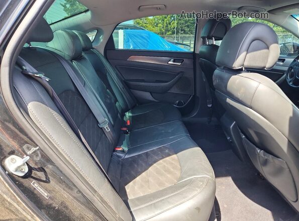 5NPE34AF9HH442460 2017 HYUNDAI SONATA Black Հետևի նստատեղերի տեսք